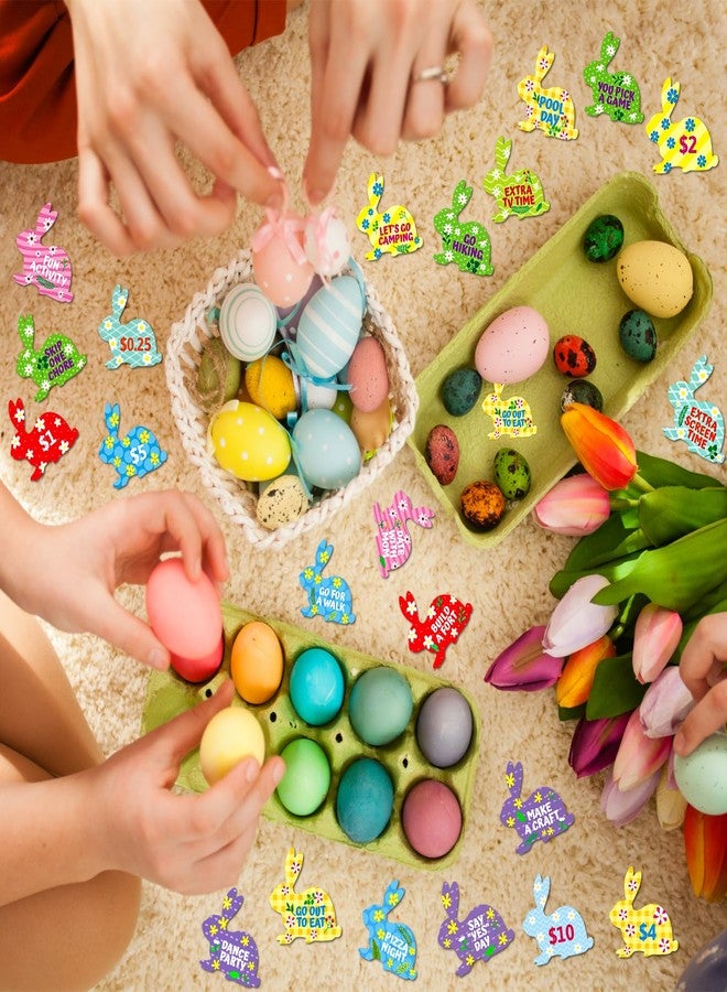 WorldBazaar Easter Tokens for Kids 60PCS Easter Egg Fillers Basket Stuffers Coins Family Night Reward Tokens Family Easter Egg Hunt Activities - Image 5